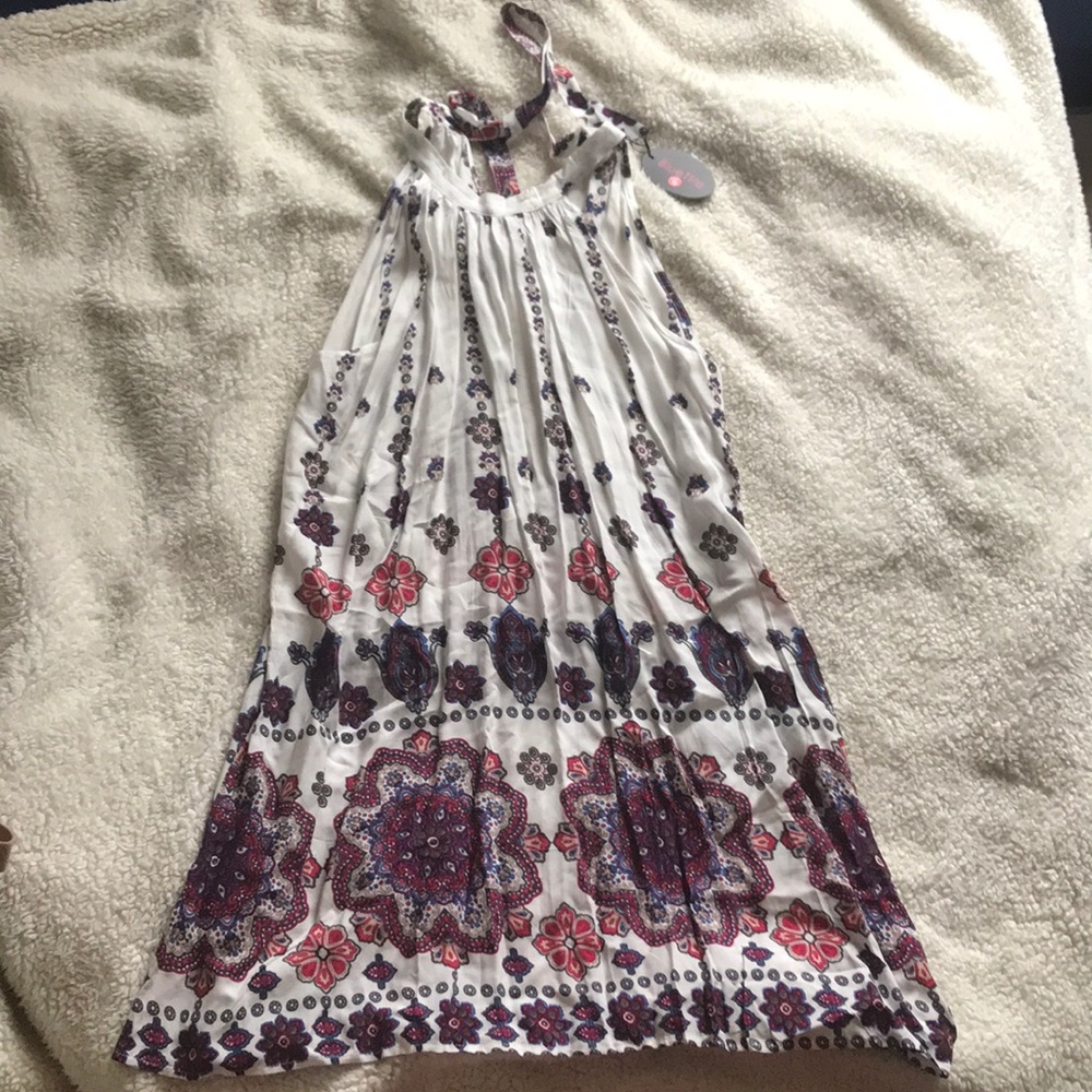 Around the neck tie dress